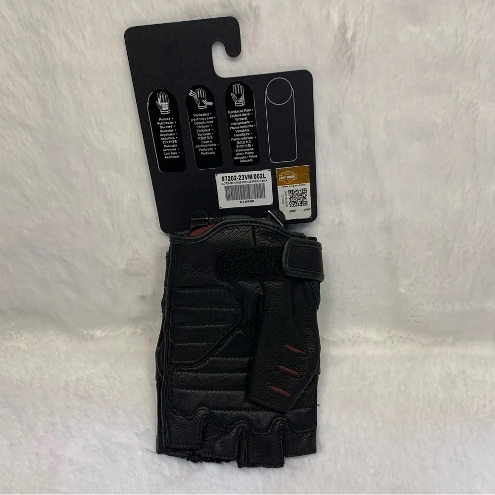 Harley-Davidson Men's 120th Anniversary True North Fingerless Gloves - Picture 7 of 16